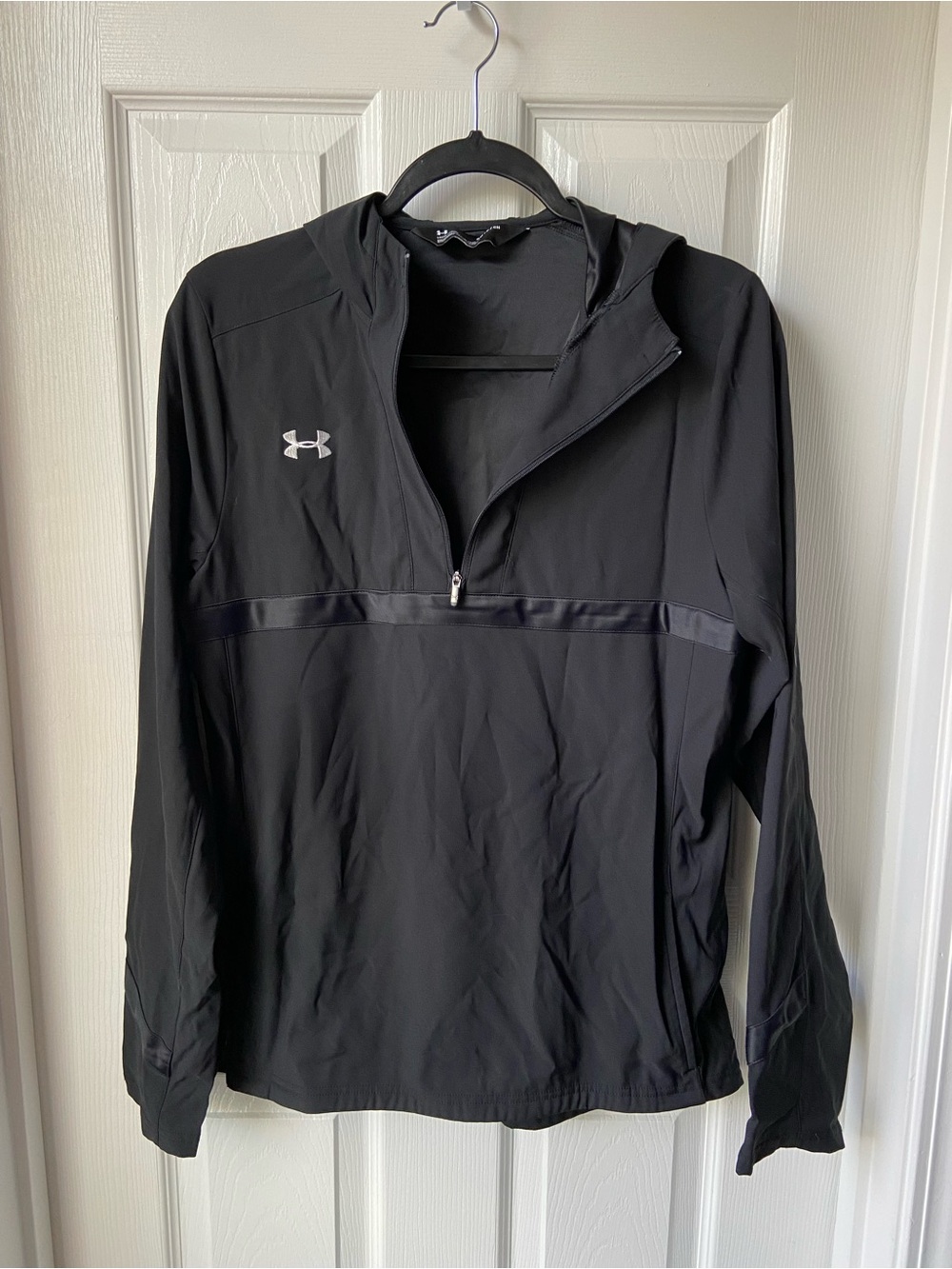Under Armour Women’s Black Half-Zip Hooded Jacket